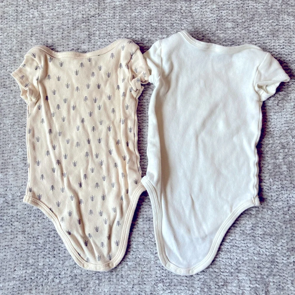 The Peanutshell Fox Hello World Bodysuit Set‎ 0-3M Baby Cotton Onesies